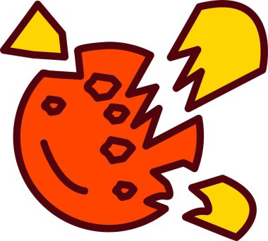 Yok Edilmiş Vektör Simgesi Tasarımı