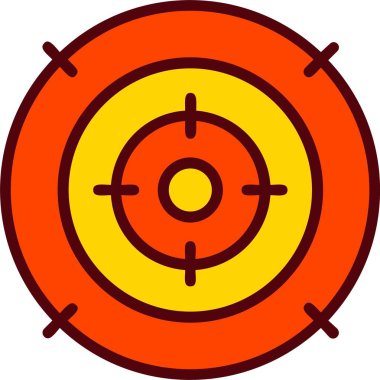 Hedef vektör simgesi tasarım