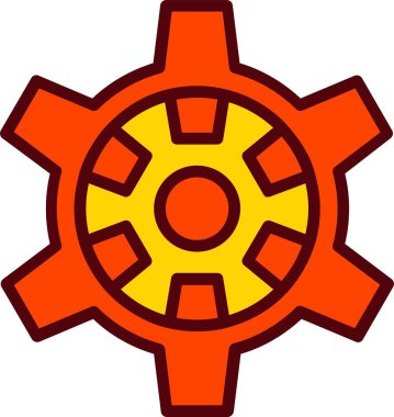 Dişli vektör simgesi tasarım