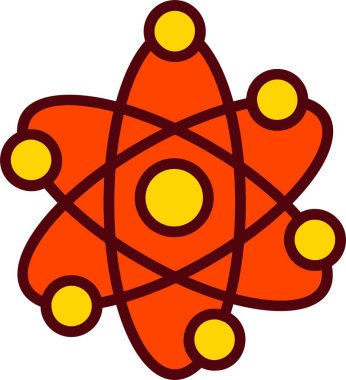 Atoms Vector Icon Design