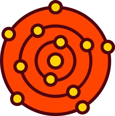 Solar System Vector Icon Design