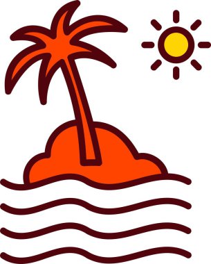 Beach Vector Icon Design