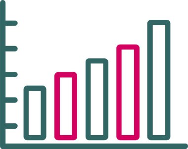 Bar Chart Vector Icon Design
