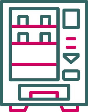 Vending Machine Vector Icon Design