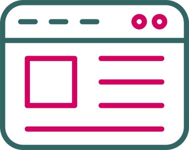 İniş Sayfası Vektör Simgesi Tasarımı