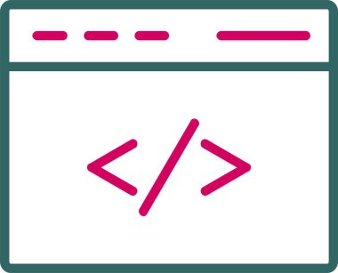 Coding Vector Icon Design