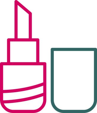 Ruj Vektör Simgesi Tasarımı