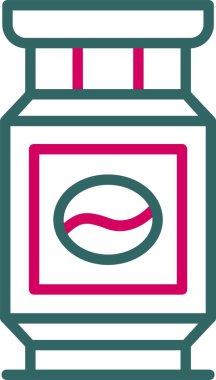 Anında Kahve Vektörü Simgesi Tasarımı