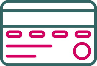 Kredi kartı vektör simgesi tasarımı