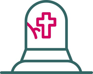Tombstone Vector Icon Design