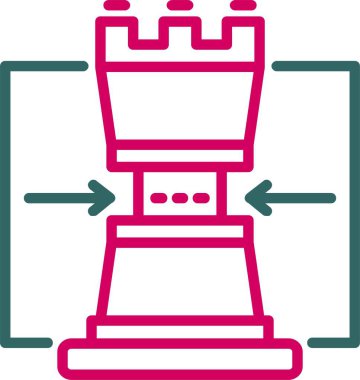 Taktiksel Avantaj Vektör Simgesi Tasarımı