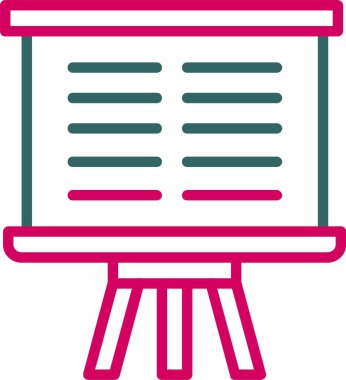 Whiteboard Vector Icon Design