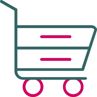 alışveriş sepeti vektör simgesi tasarım