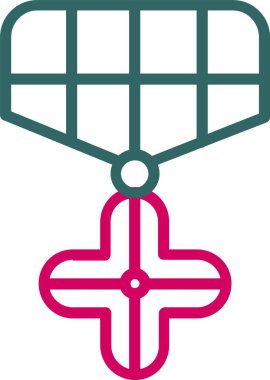 Madalya vektör simgesi tasarım