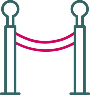 Kırmızı Halı Vektör Simgesi Tasarımı