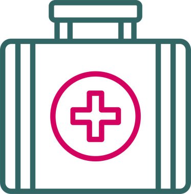 Tıbbi Kit Vektör Simgesi Tasarımı