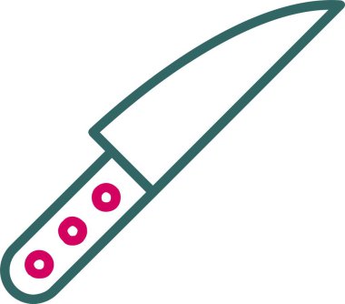 Bıçak Vektörü Simgesi Tasarımı Kesiliyor