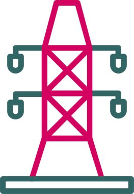Electric Tower Vector Icon Design