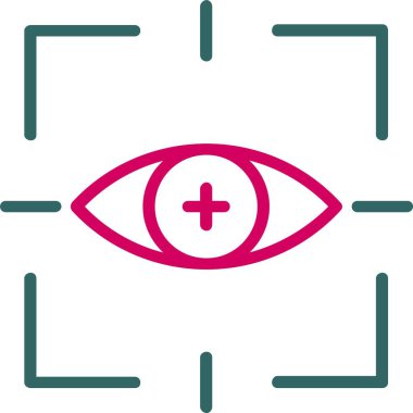 Eye Scan Vector Icon Design