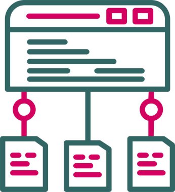 Veri Akımı Vektör Simgesi Tasarımı