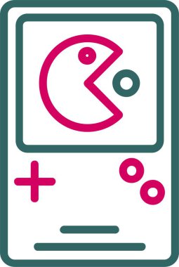 Portable Video Game Console Vector Icon Design