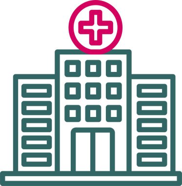 Hoaspital Vektör Simgesi Tasarımı