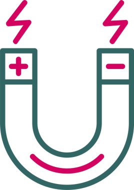 Mıknatıs vektör simgesi tasarım