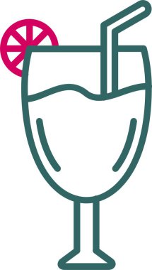 Cocktail Vector Icon Design