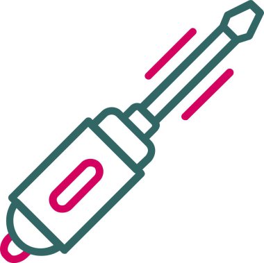Screw Driver Vector Icon Design
