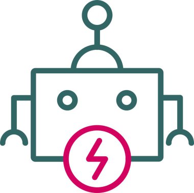 Robot vektör simgesi tasarımı