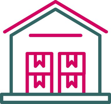 Warehouse Vector Icon Design