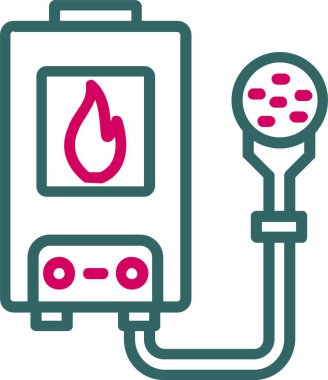 Water Heater Vector Icon Design