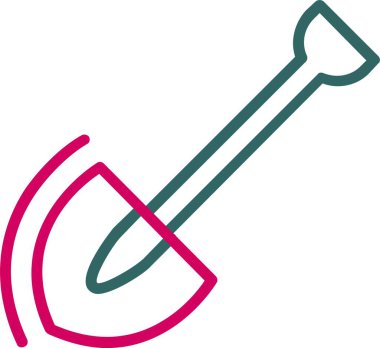 Vektör simgesi tasarım kürek