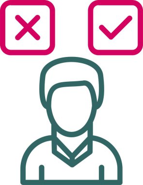 Decide Vector Icon Design