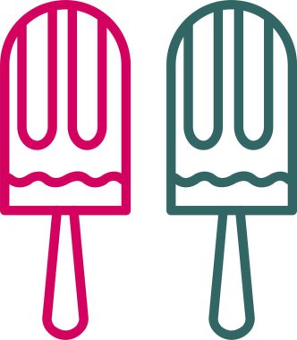 Popsicle Vector Icon Design clipart