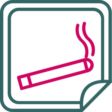 Nicotine Patch Vector Icon Design