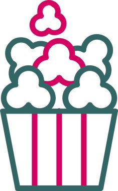 Popcorn Vector Icon Design