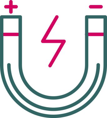 Mıknatıs vektör simgesi tasarım