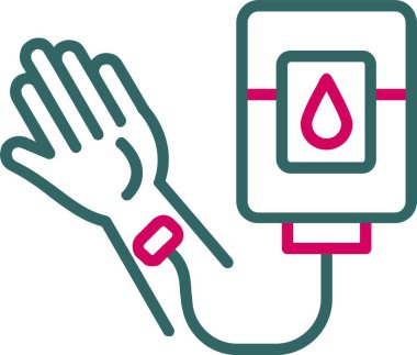 Kan Bağışı Vektörü Simgesi Tasarımı