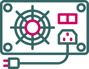 Güç Arzı Vektörü Simgesi Tasarımı