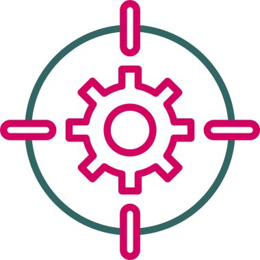 Hedef vektör simgesi tasarım