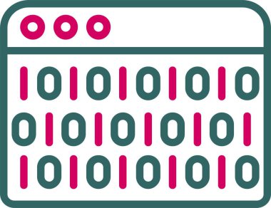 Binary Code Vector Icon Design