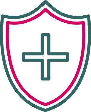 Tıbbi Koruma Kalkanı Simgesi Tasarımı