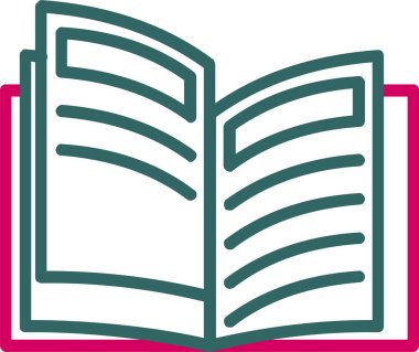 Kitap Vektörü Simgesi Tasarımı