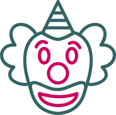 Clown Vector Icon Design