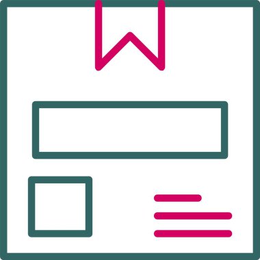 teslimat kutusu vektör simgesi tasarım