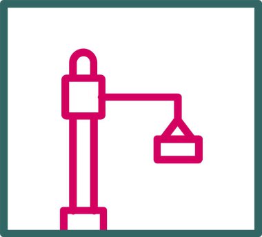 Crane Vector Icon Design