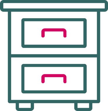 Filing Cabinet Vector Icon Design