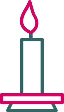 Candle Vector Icon Design