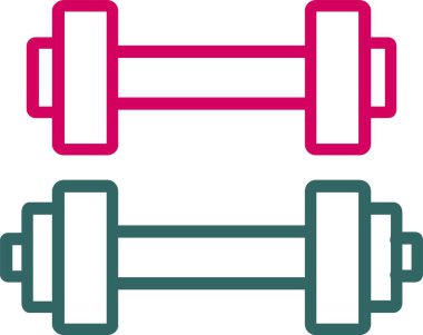 Dumbbell vektör simgesi tasarım